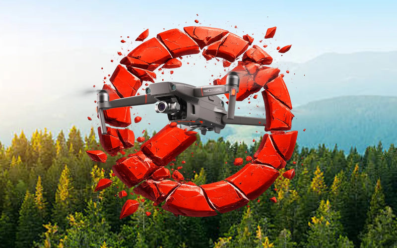 DJI Drone Flying Through Ban Symbol
