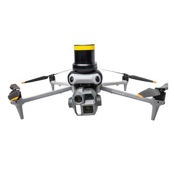 avss drone parachute on dji matrice 4 against white background
