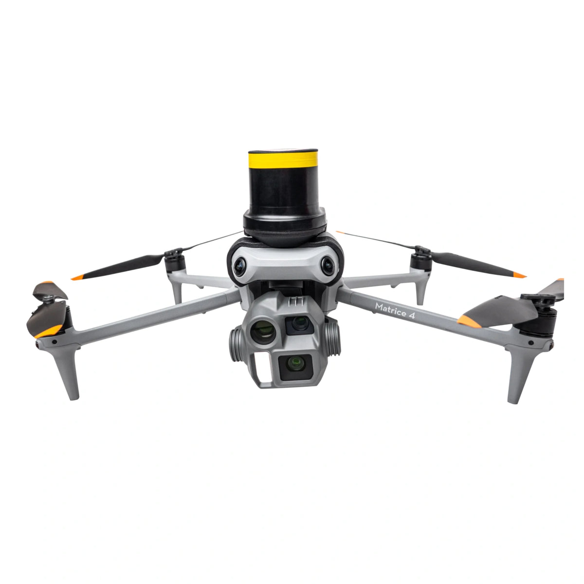 avss drone parachute on dji matrice 4 against white background