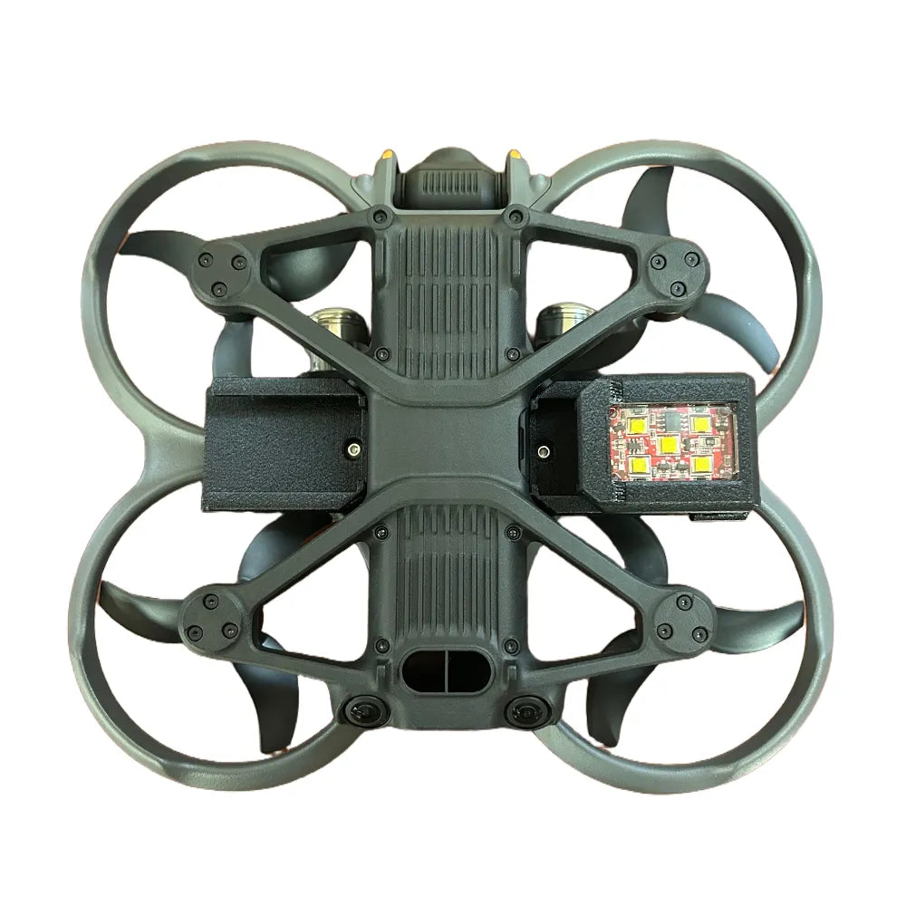 dji avata 2 tactical light kit strobe light sliding in mount