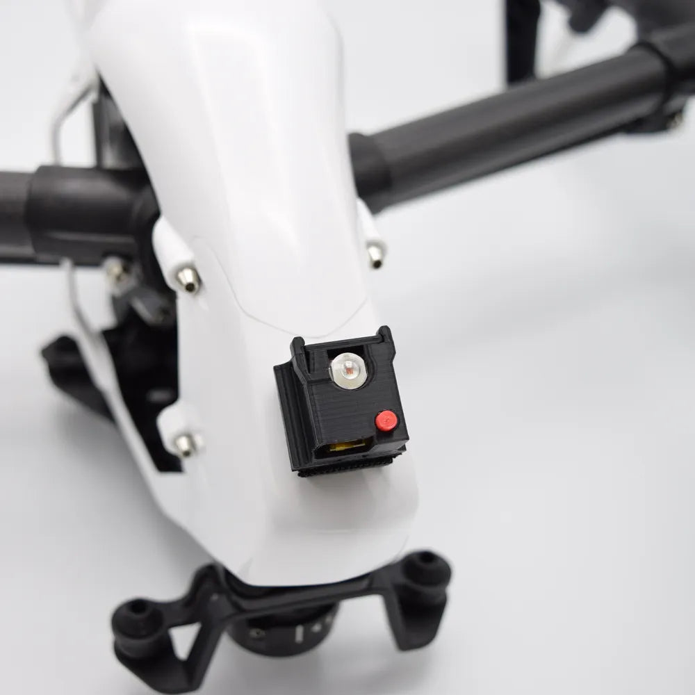 dromight red anti collision drone strobe light on dji inspire 1