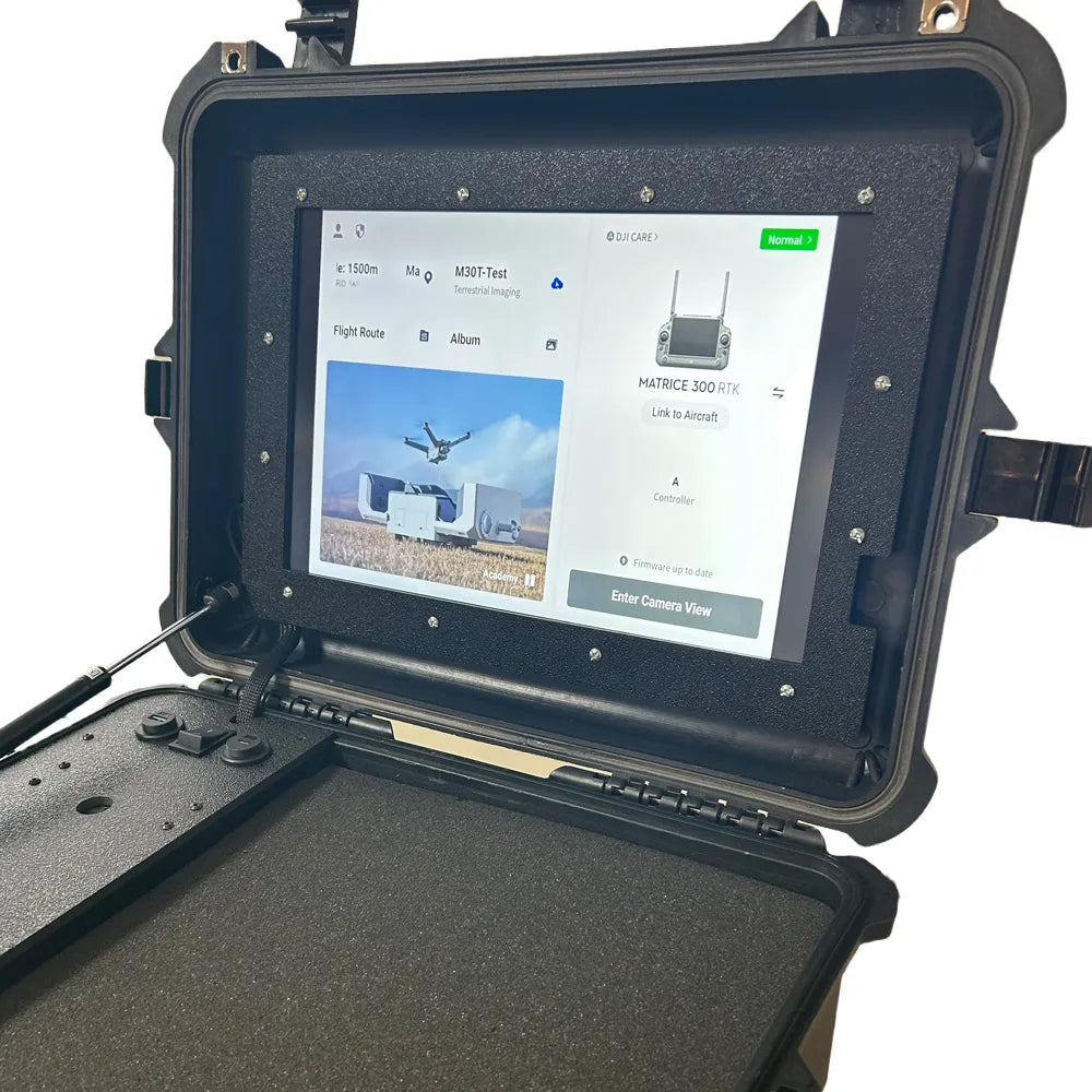 dji matrice 30t display on dromight football display case
