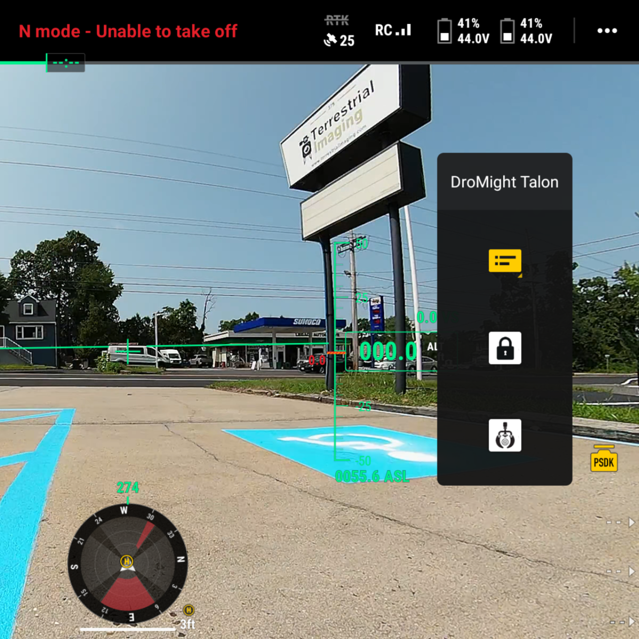 dji psdk menu for dromight matrice 30t drop system