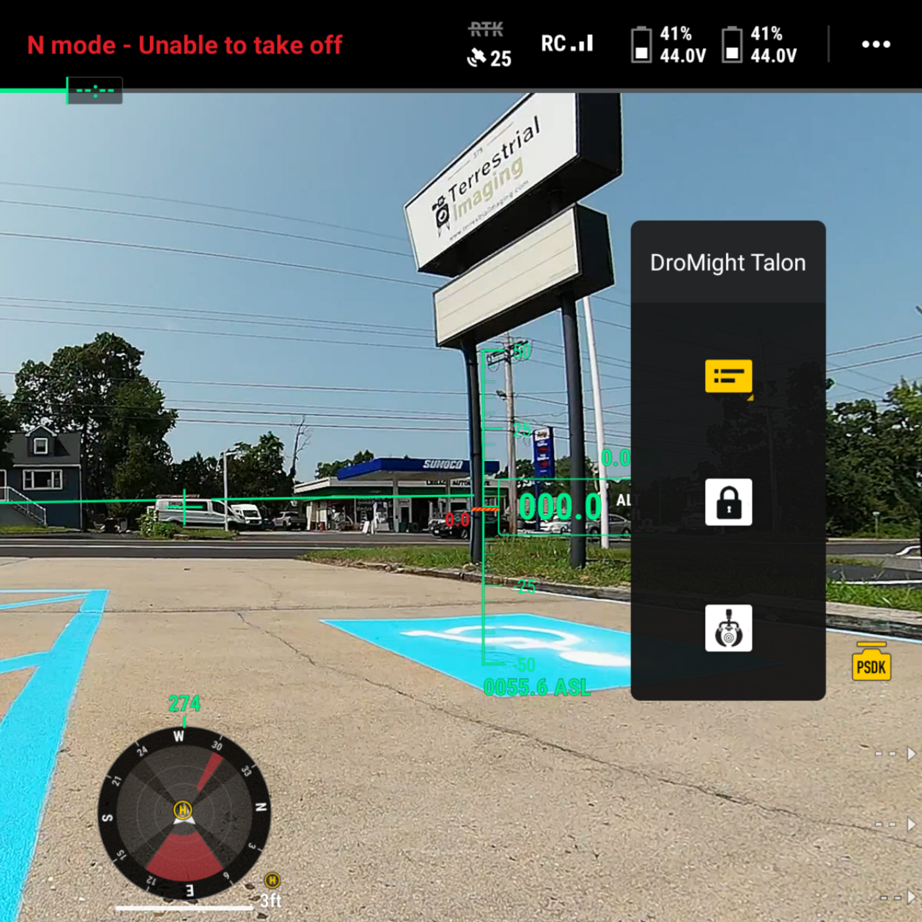 dji psdk menu for dromight matrice 30t drop system