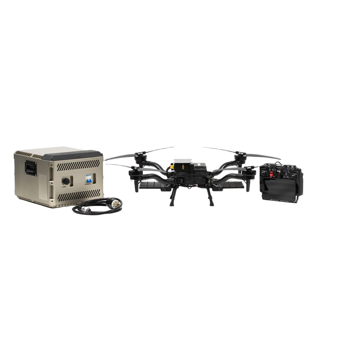 freefly flying sun 500 with tether and remote controller