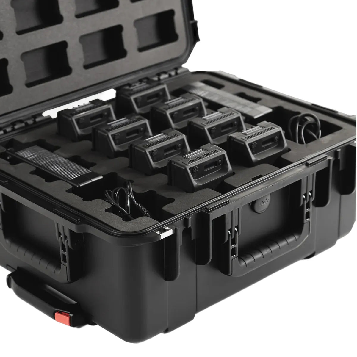 freefly sl8 travel case with batteries close up