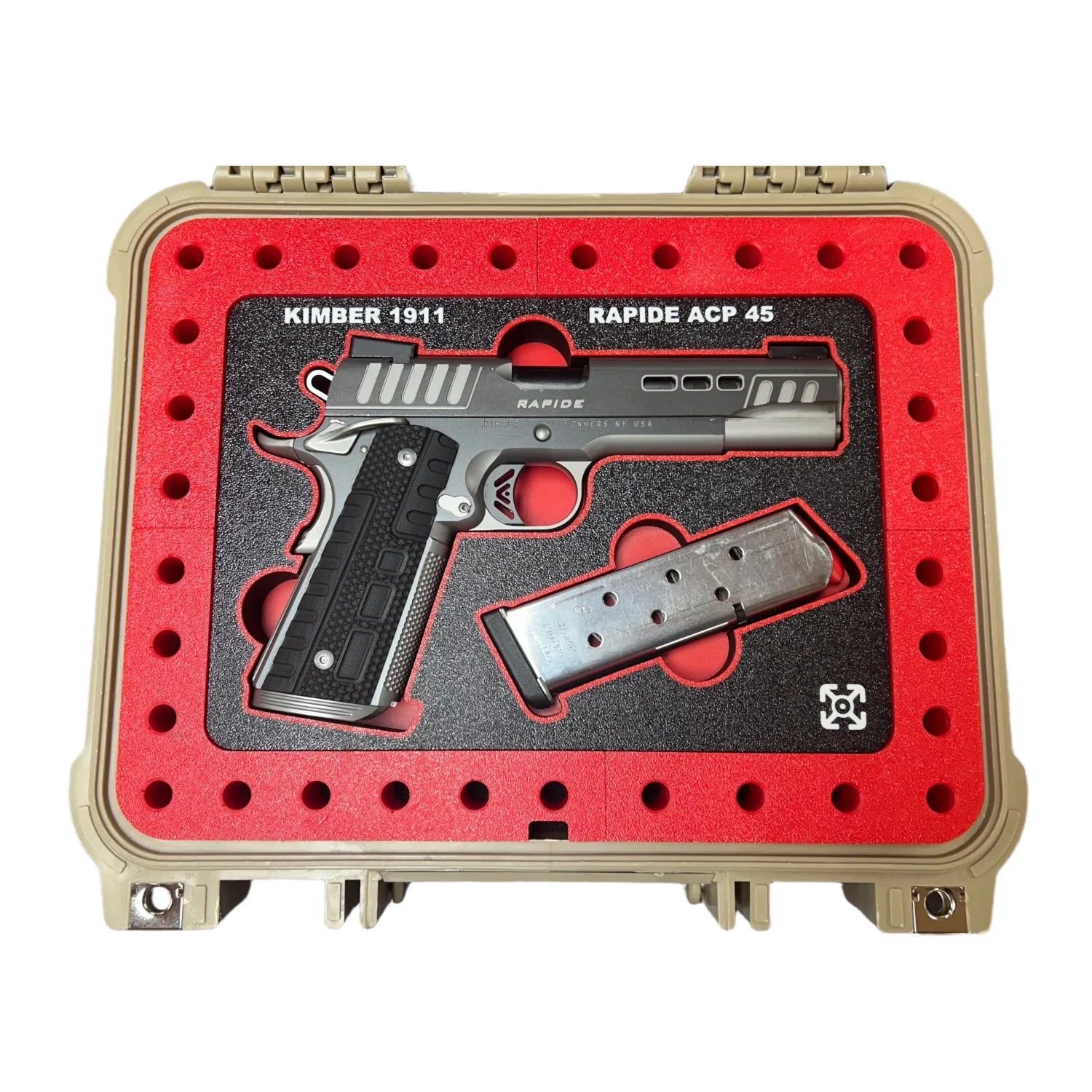 3D Printed Kimber 1911 Rapide Organizer and Ammo Display Tray For Apache 2800 Case