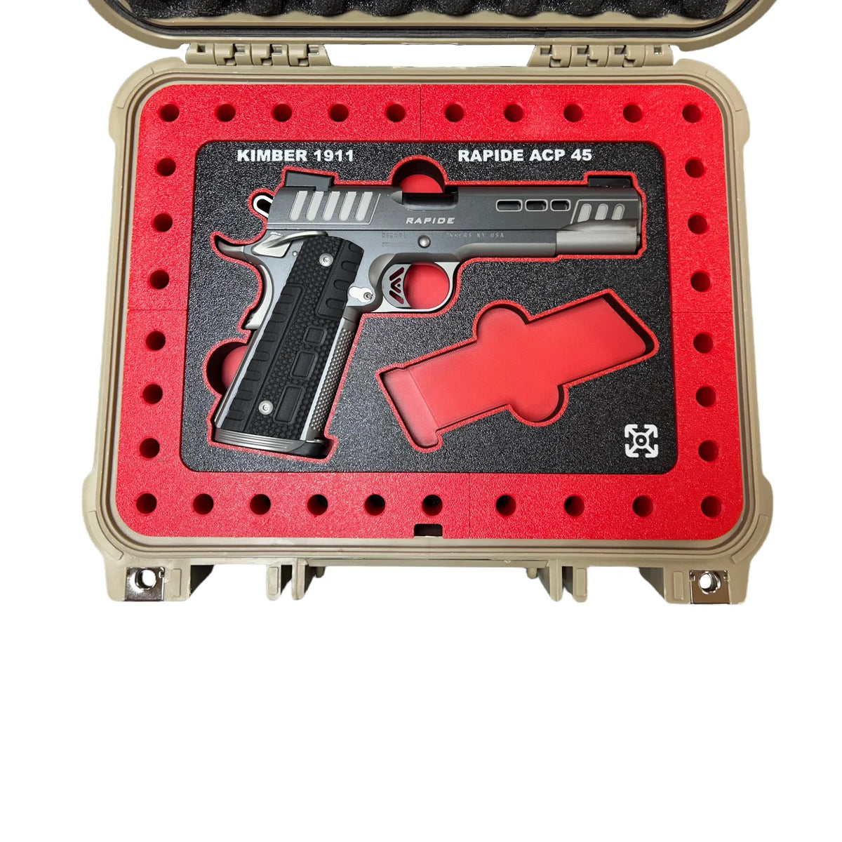 3D Printed Kimber 1911 Rapide Organizer and Ammo Display Tray For Apache 2800 Case