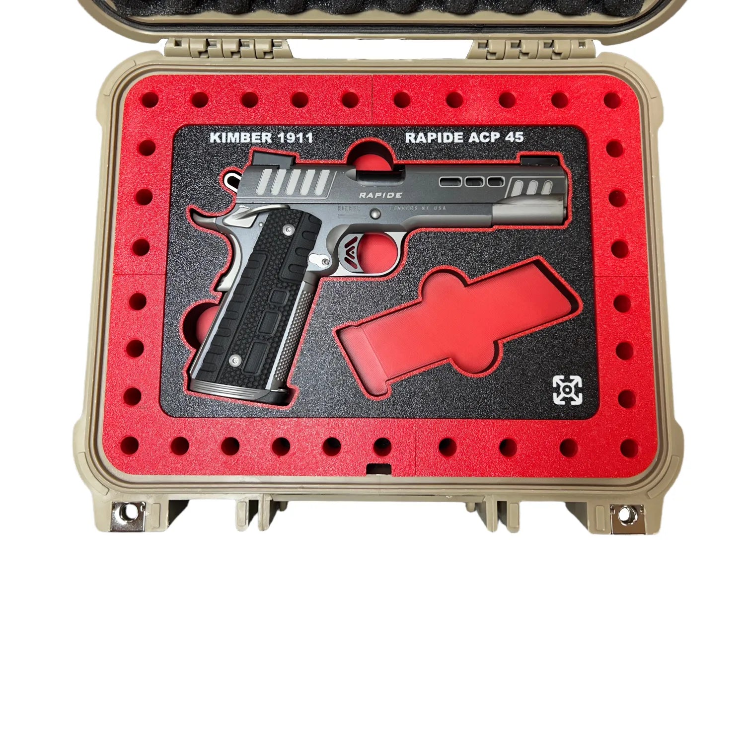 3D Printed Kimber 1911 Rapide Organizer and Ammo Display Tray For Apache 2800 Case