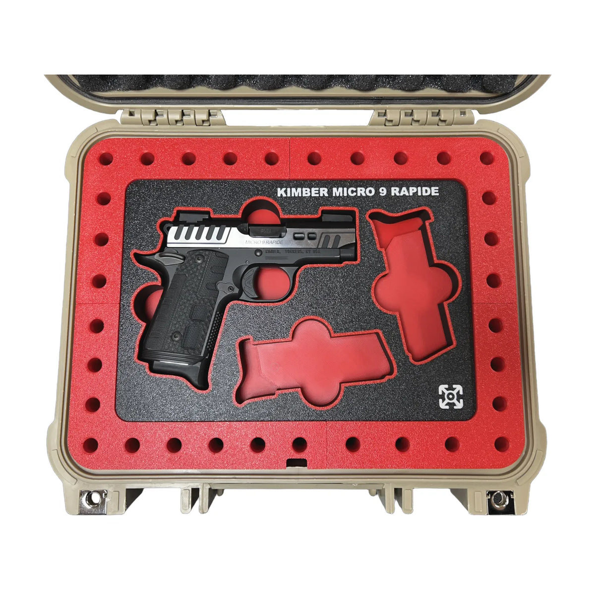3D Printed Kimber Micro 9 Rapide Full Organizer Tray for Apache 2800 Case