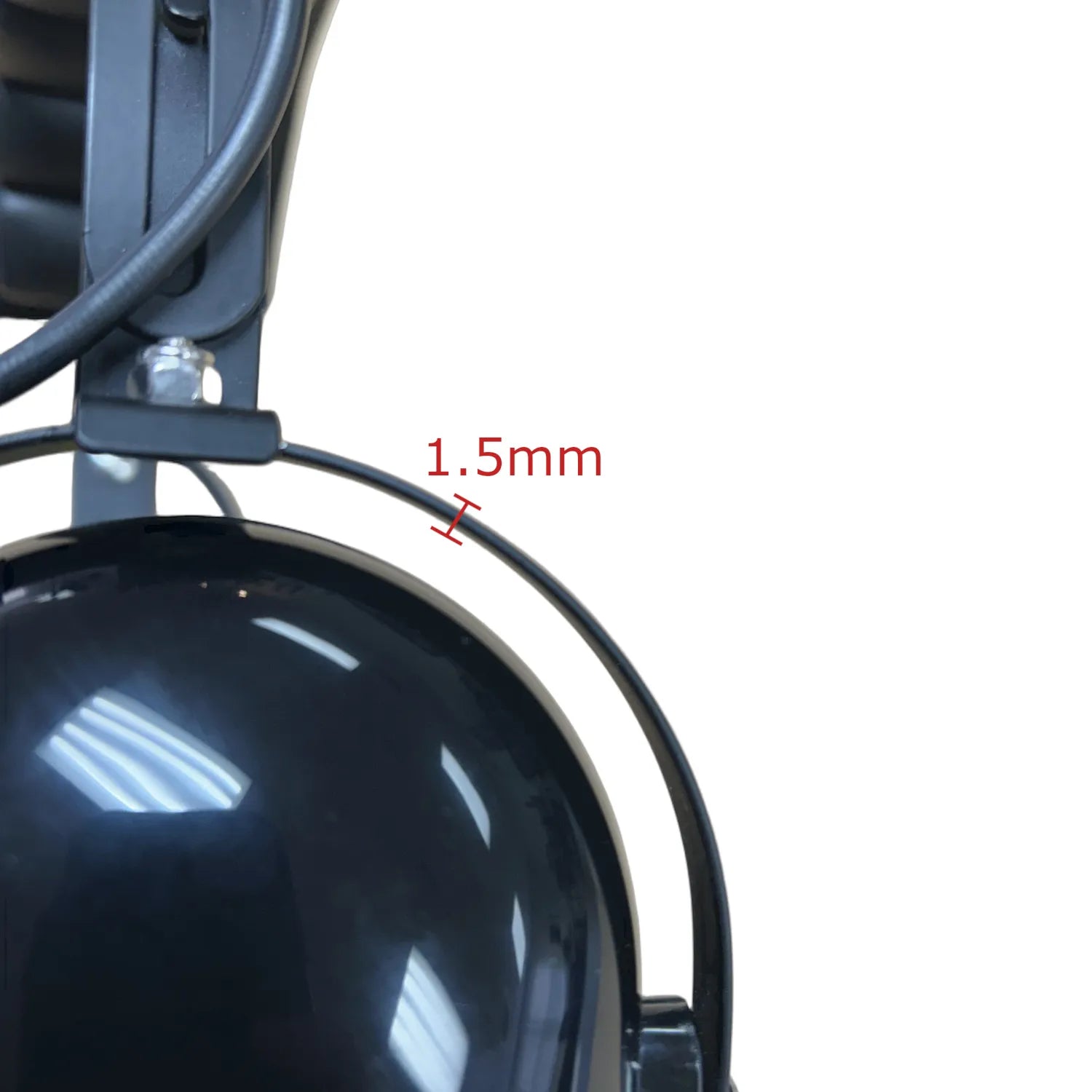 pilot headset frame thickness measurement
