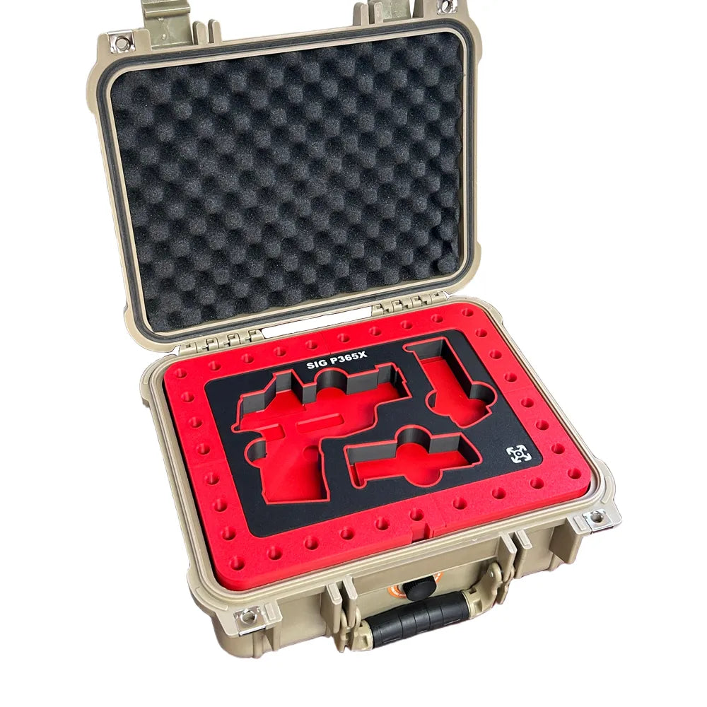 sig sauer p365x custom case insert in harbor freight apache 2800 case