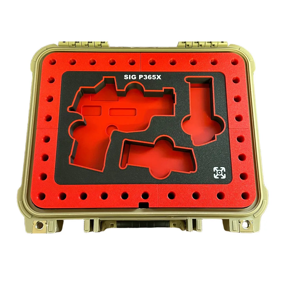 sig sauer p365x customer case insert close up