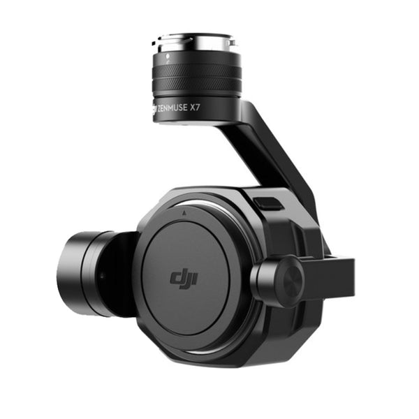 dji zenmuse x7 cinematic camera without lens against white background